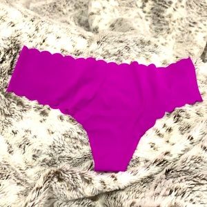 Bright purple VS no show thong.